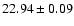 $22.94 \pm 0.09$