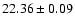 $22.36 \pm 0.09$