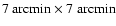 $7~\mbox{arcmin}\times 7~\mbox{arcmin}$