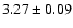 $3.27\pm 0.09$