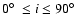 $0\hbox{$^\circ$ }\leq{i}\leq90\hbox{$^\circ$ }$