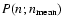 $P(n;n_{\rm {}mean})$