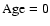 $\rm Age=0$