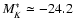$M^*_K\simeq-24.2$