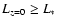 $L_{z=0}\ge L_*$