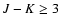 $J-K\ge3$