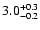 $\rm 3.0^{+0.3}_{-0.2}$