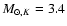 $M_{\odot,K}=3.4$