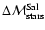 $\Delta\mathcal{M}_{\rm stars}^{\rm Sal}$