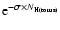 ${\rm e}^{-\sigma\times N_{\rm H(torus)}}$