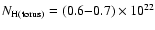 $N_{\rm H(torus)} = (0.6{-}0.7) \times 10^{22}$