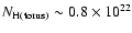 $N_{\rm H(torus)} \sim 0.8 \times 10^{22}$