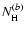 $N^{{(b)}}_{\rm H}$