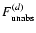 $F_{\rm unabs}^{{(d)}}$
