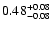 $\rm0.48_{-0.08}^{+0.08}$