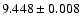 $9.448\pm0.008$