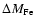 $\Delta M_{\rm Fe}$