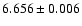 $6.656\pm0.006$