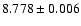 $8.778\pm0.006$