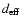 $d_{{\rm eff}}$