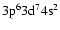 $\rm 3p^63d^74s^2$