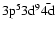 $\rm 3p^53d^9\bar{\rm 4d}$