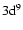 $\rm 3d^9$