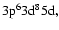 $\rm 3p^63d^8{5d},$