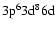 $\rm 3p^63d^8{6d}$