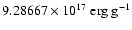 $9.28667 \times 10^{17} ~ {\rm erg} ~
{\rm g}^{-1}$
