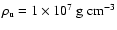 $\rho_{\rm u}=1\times 10^7
~{\rm g}~{\rm cm}^{-3}$
