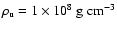 $\rho_{\rm u}=1\times 10^8
~{\rm g}~{\rm cm}^{-3}$
