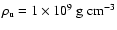 $\rho_{\rm u} = 1\times 10^9 ~{\rm g}~{\rm cm}^{-3}$