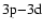 $\rm 3p{-}3d$