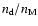 $n_{\rm d}/n_{\rm M}$