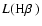 $L(\mbox{H$\beta$ })$