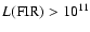 $ L({\rm FIR}) > 10^{11}$