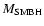 $M_{\rm
SMBH}$