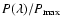 $P(\lambda)/P_{\rm max}$