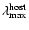 $\lambda_{\rm
max}^{\rm host}$