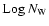 ${\rm Log}\ {{N}_{\rm W}}$