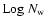 ${\rm Log}\ {{N}_{\rm w}}$