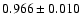 $0.966 \pm 0.010$