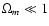 $\Omega_{m}\ll 1$