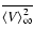 $\overline{\langle V\rangle_\infty^2}$