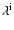 $\rm {\lambda ^i}$