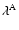 $\lambda ^{\rm A}$