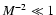 $M^{-2} \ll 1$