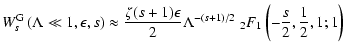 $\displaystyle W_{s}^{\rm G} \left( \Lambda \ll 1, \epsilon, s \right) \approx {...
... 2} \Lambda ^{-(s+1)/2} \;_2 F_1 \left( -{s \over 2},
{1 \over 2}, 1; 1 \right)$