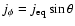 ${j_\phi} = j_{\rm eq} \sin \theta$